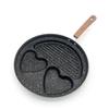 Three-hole Love Frying Pan Food Grade Coated Mini Omelet Pan Non-stick Wear Resistant Handle Cooking Utensils Accessories