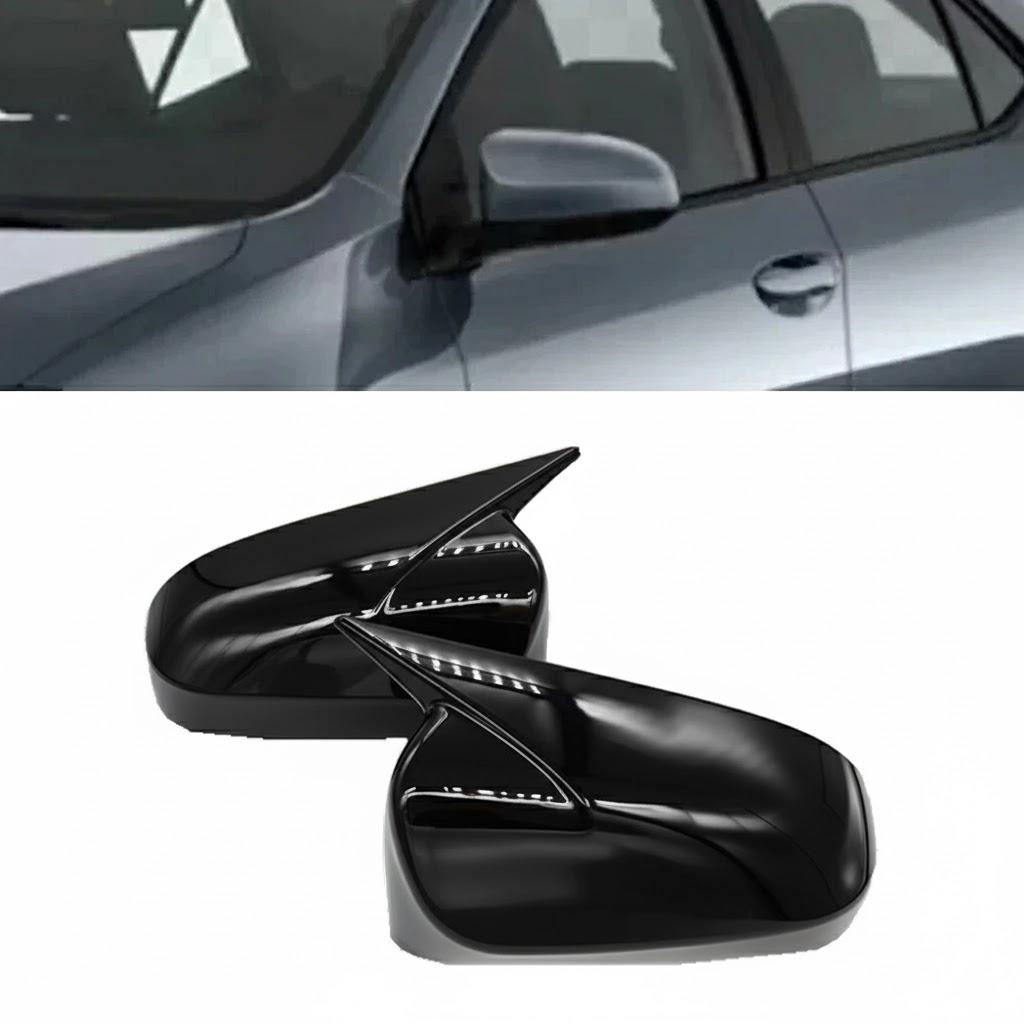 Car Decoration Door Mirror Cover For Toyota Camry Corolla Avensis Auris 2014 2015 2016 2017 2018 Carbon Fiber Glossy Black