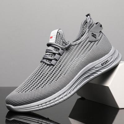 Spring New Fly-woven Casual Shoes Men's Trend Versatile Fashion Sports Shoes Lightweight Running Shoes Spot