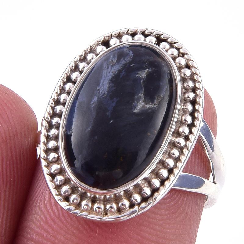 

Natural Pietersite Gemstone Handmade 925 Solid Sterling Silver Ring Size 6 V1k33