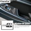 Carbon Fiber Window Lift Switch Shift Panel Trim Cover For Chevrolet Camaro 17+