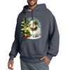 Men's Hooded Sweatshirt, Contrasting Color Sweatshirt, Sports   Casual Jacket