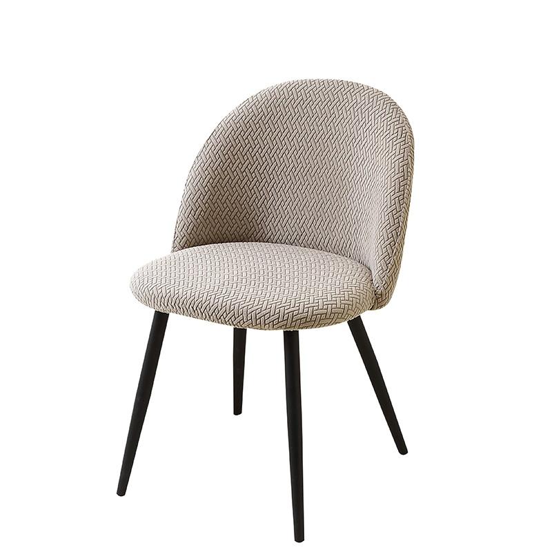 Jacquard Duckbill Chair Cover Stretch Low Back Chair Slipcovers Solid Color Chairs Seat Covers For Dining Room Party Wedding