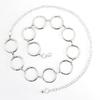 European American Stylish Cool Ring Splicing Waist Chain Fashionable Sexy Body Chain for Women Cross-Border Jewelry Alloy