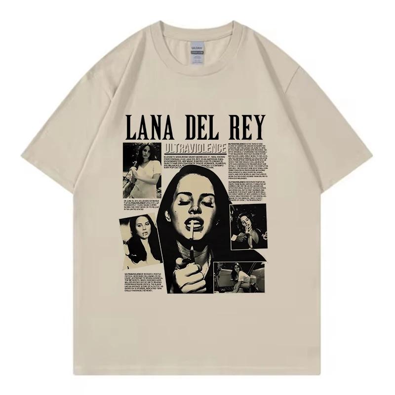 

Літня футболка оверсайз унісекс Lana Del Rey Ldr Sailing Tan футболка м яка футболка вінтажна футболка Харадзюку повсякденна жіноча футболка жіноча M