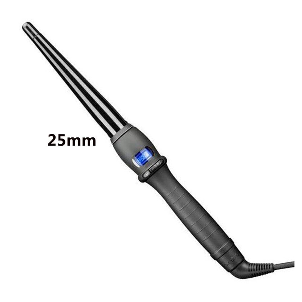 Haarwelle Haarkräuselung Birnenblütenkegel Coiffure Keramik-Lockenstab für Haarstab LCD-Anzeige Haarstyling-Geräte