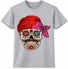 Sugar Skull T-Shirt Day Of The Dead Dia De Los Muertos Gothic Floral Gift Tee