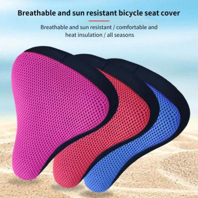 Silicone Cycling Bicycle Bike Saddle Breathable Gel Cushion Soft Pad Seat Cover