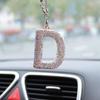 Rhinestone Bow Polymer Clay Rearview Mirror Ornament for Women