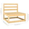 4 Piece Garden Lounge Set with Cushions Solid Pine Wood