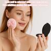 Elegant crystal glass loose powder container three-piece set, baby toner dry puff (including 2 puffs)