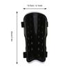 1Pair Soccer Football Breathable Leg Shin  ive Guards Pad Board for Adults (Black)