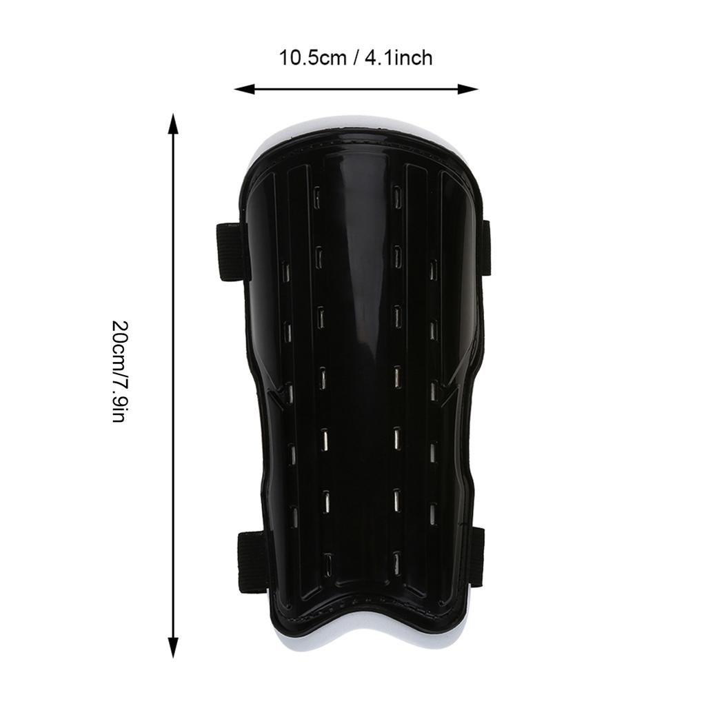 1Pair Soccer Football Breathable Leg Shin  ive Guards Pad Board for Adults (Black)