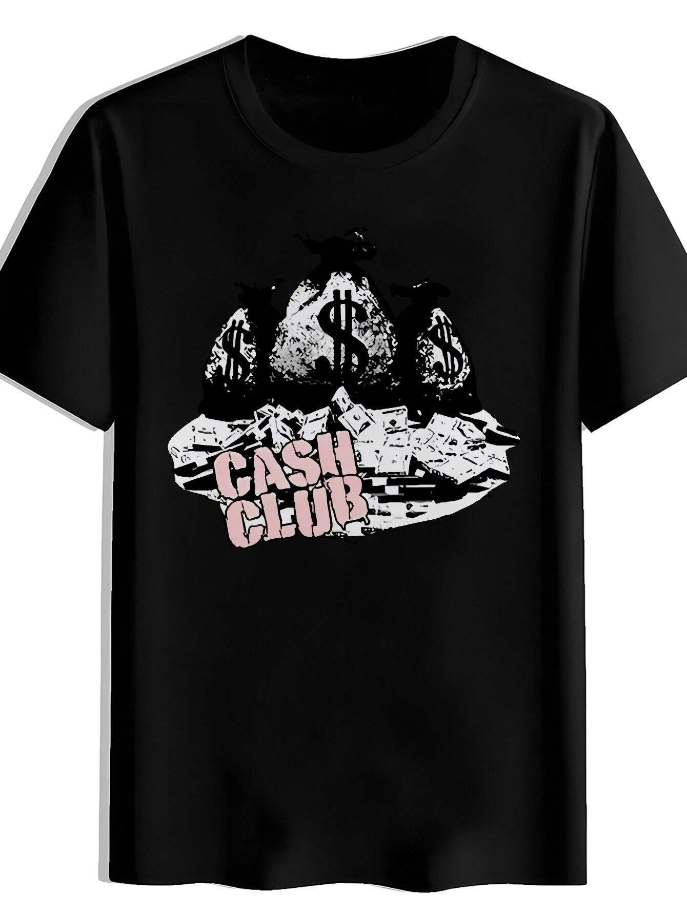 T-shirt A Trendy Short-Sleeve with a Fun Graphic Print XXXXL