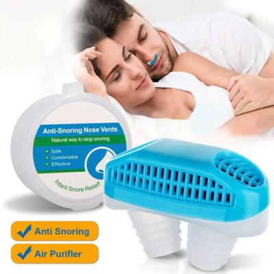 1 set di dispositivi antirussamento morbidi e confortevoli tappi nasali in silicone, efficace riduzione del russare, fornitura per la casa