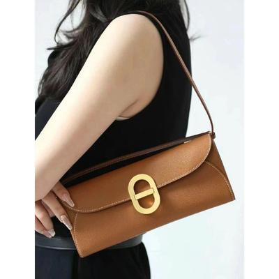 Light Luxury Premium Mini Pig Nose Epsoms Palm Pattern Cowhide Wo Armpit Bag Crossbody Bag Shoulder Bag French Stick Bag