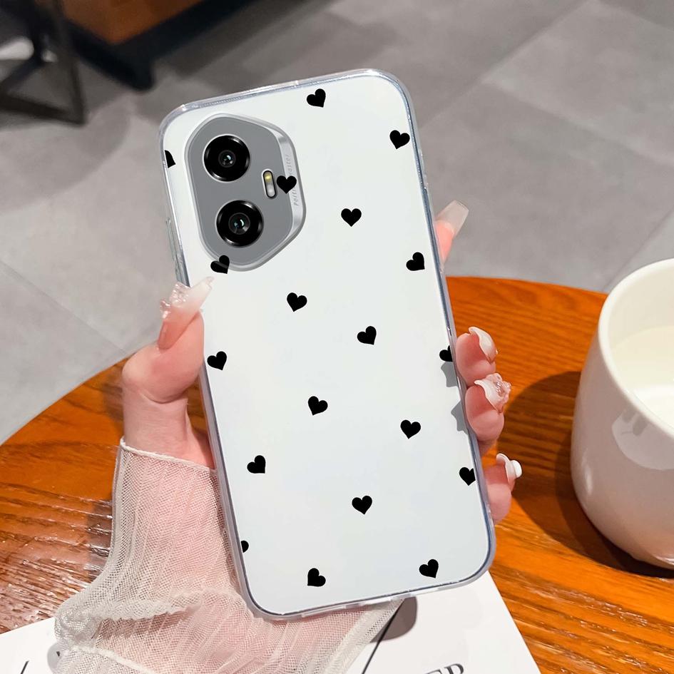 Silicone Soft TPU For Huawei Honor 300 Pro 70 200 Lite X5B Plus X6 X6B X6S X8 Back Cover Fashion Pink Bow Tie Pattern Transparent Anti Slip For Huawei