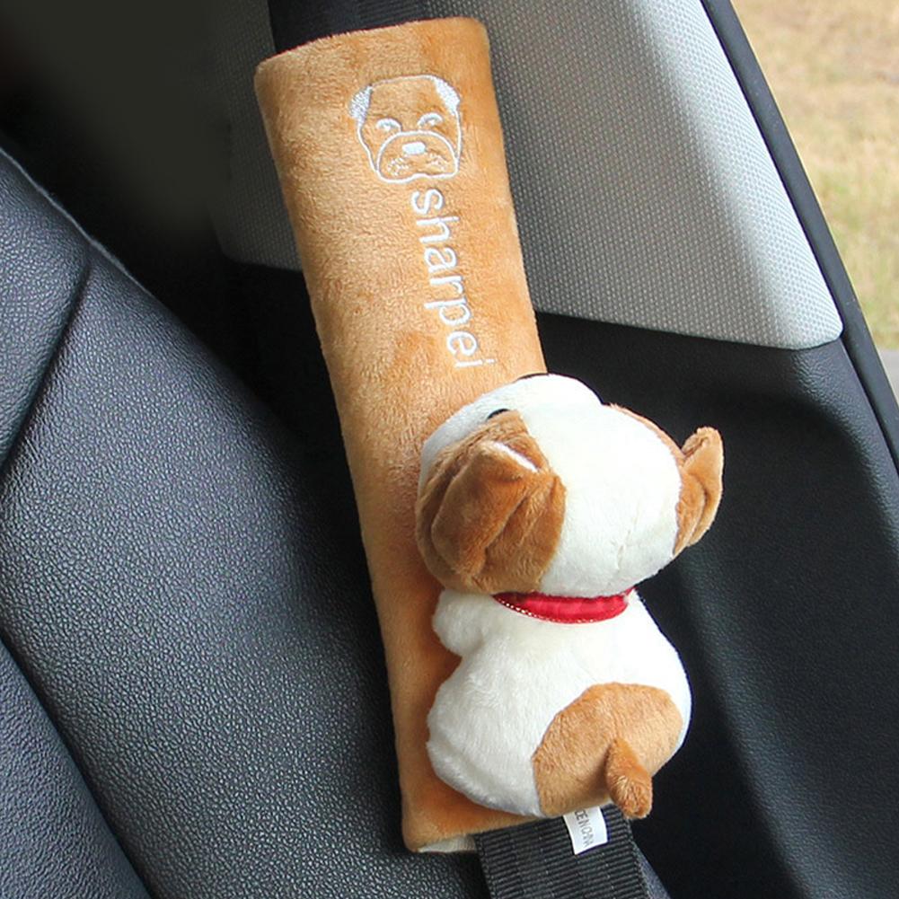 Soft Car Seat Belt Shoulder Guard Cute Anime Car Seat Belt Harness Cushion Auto Interior Shoulder Strap Pad For Adults Kids