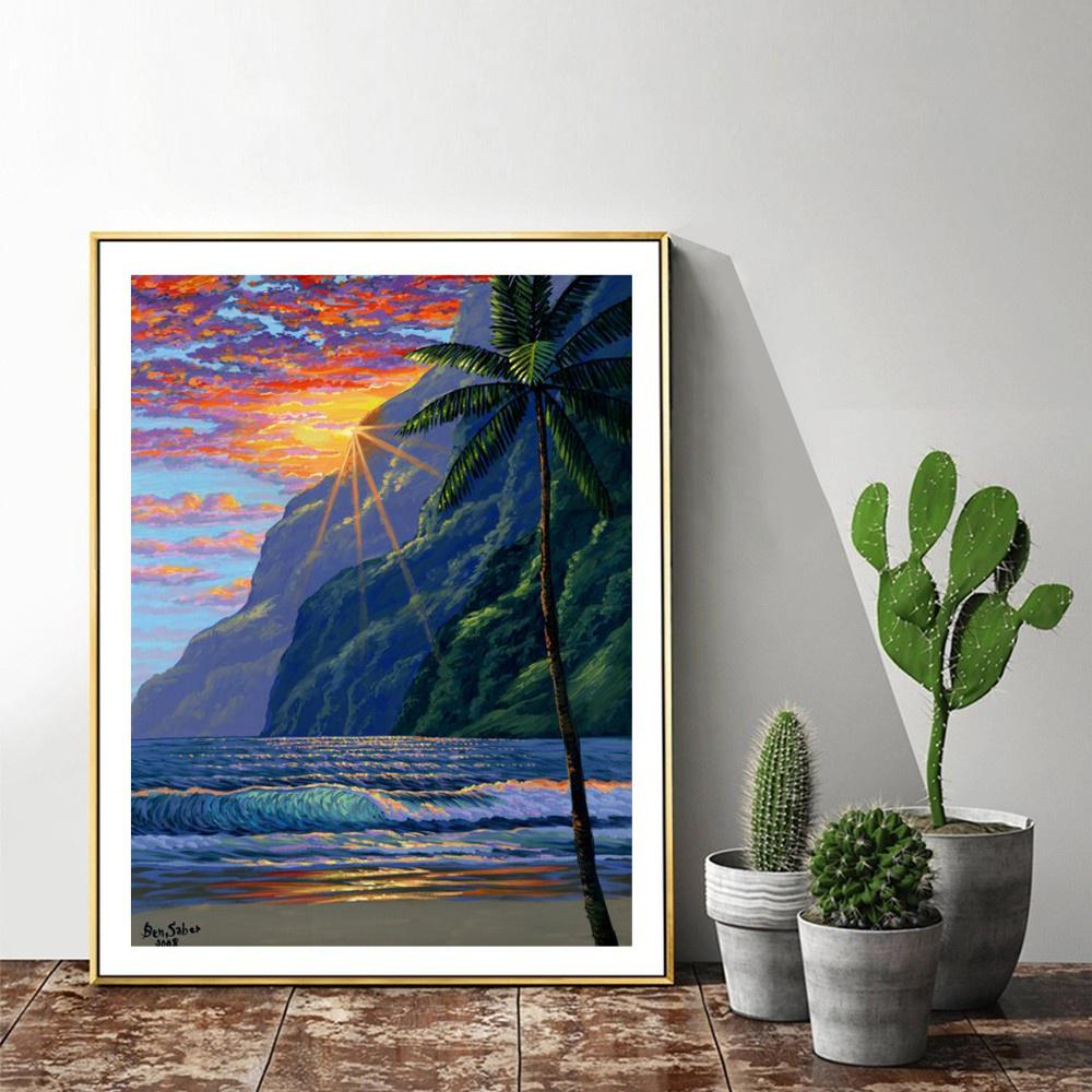 Diamond Art Landschap Diamond Art Schilderij Kruissteek Diamant Schilderij Volledige Boor Nieuwe Collectie