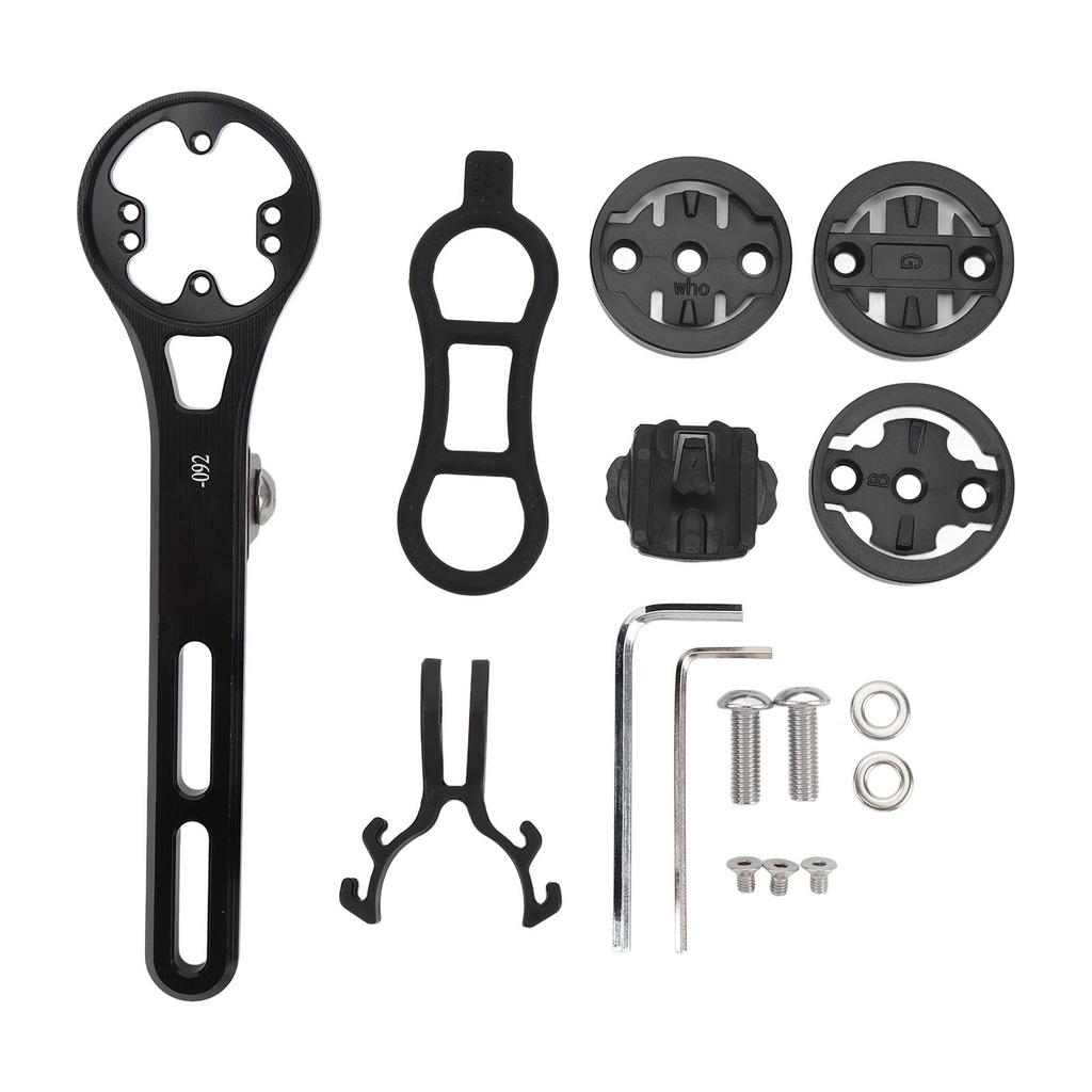 Styre datamaskinfeste aluminiumslegering sykling Utvidet frontfeste med 4 adaptere og klemme for R