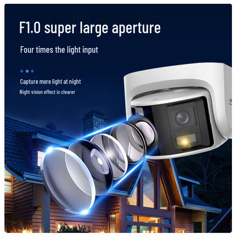 

Hikvision 4MP Full-Color Smart Alert Dome IP Camera with Two-Way Audio CN plug (adapter included)