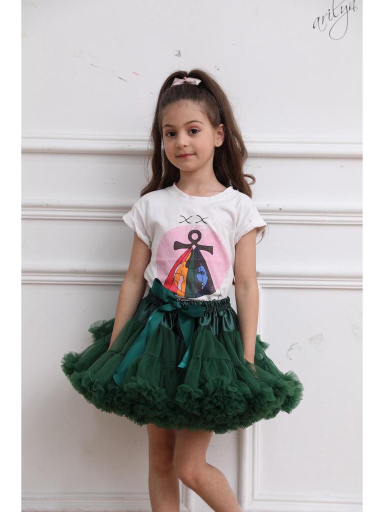 Europejska i Amerykańska Spódniczka Princess Tutu dla Dziewczynek - Pół, Lolita, Bezfiszbinowy Design