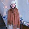 Women'S Thick Warm Solid Color Scarf Autumn And Winter New Style Cashmere Scarf Versatile Wool Scarf