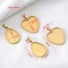 5Pcs 2Pcs Stainless Steel Heart Blank Pendant Trays Bezel Charms Bulk for Homemade Necklaces Jewelry Making DIY Crafts Resin Art