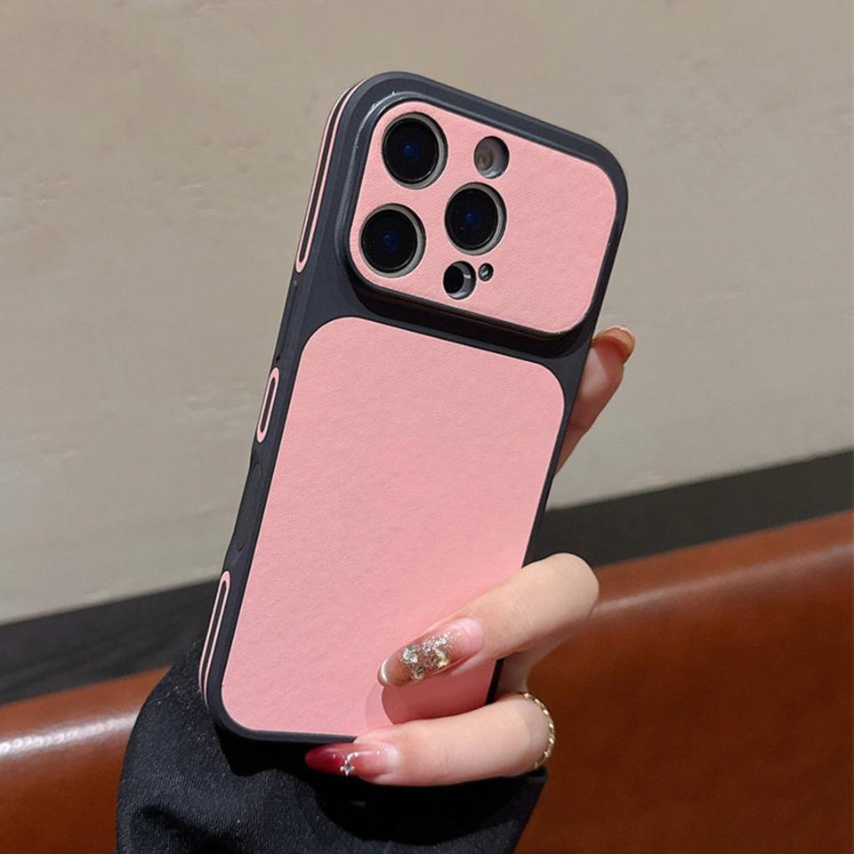 

Big Window Leather Phone Case for iPhone 17 13 14 15 16 Pro Max 14 15 16 Plus Official Shockproof Protector Cover For iPhone 17ProMax