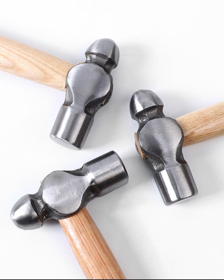 Small Household Hammer with Wooden Handle - 0.5LB to 3LB Options Available