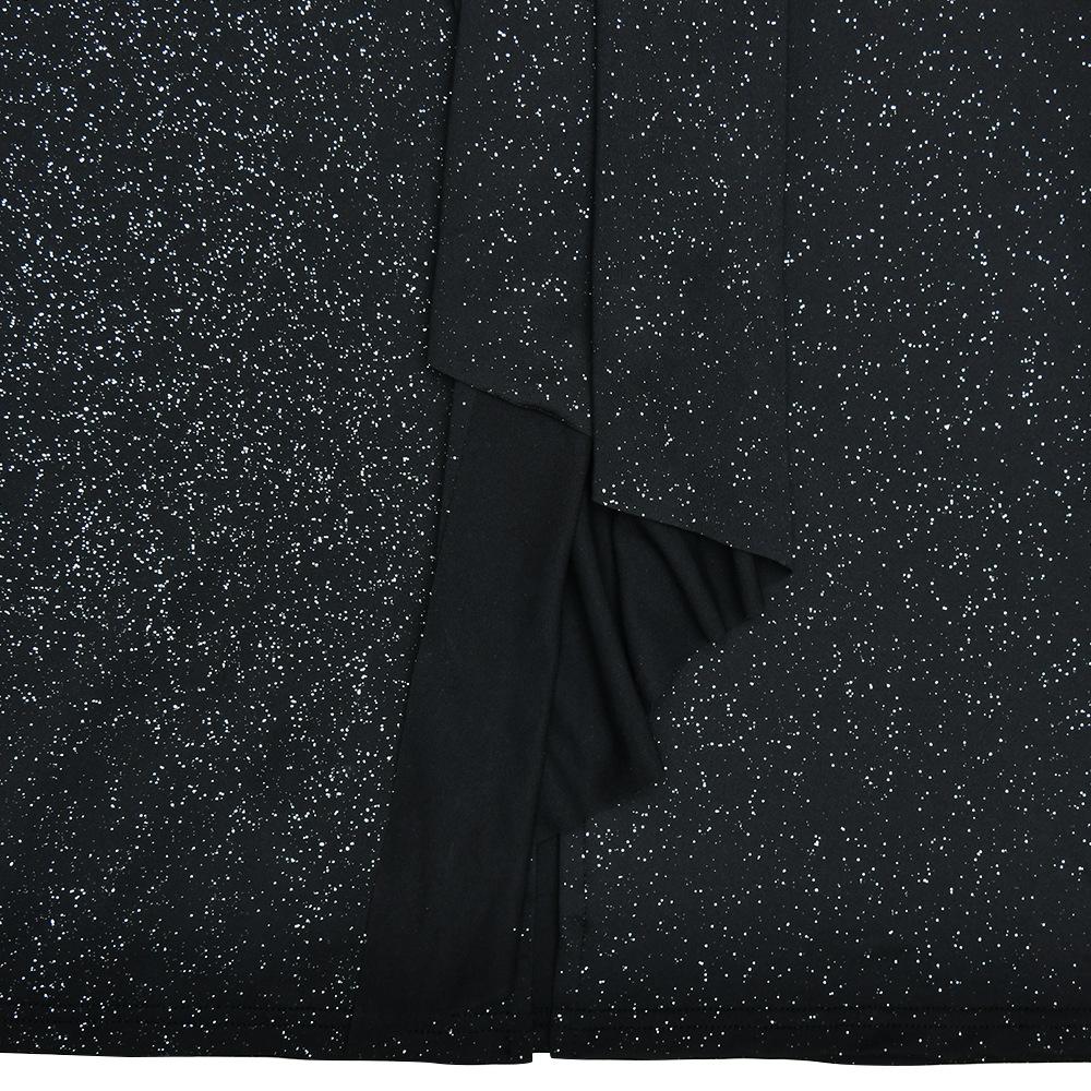 Long Sleeve Ruched Sexy Maxi Dress For Women Gown Fashion Skew Collar Draped Thigh High Split Club Long Dress