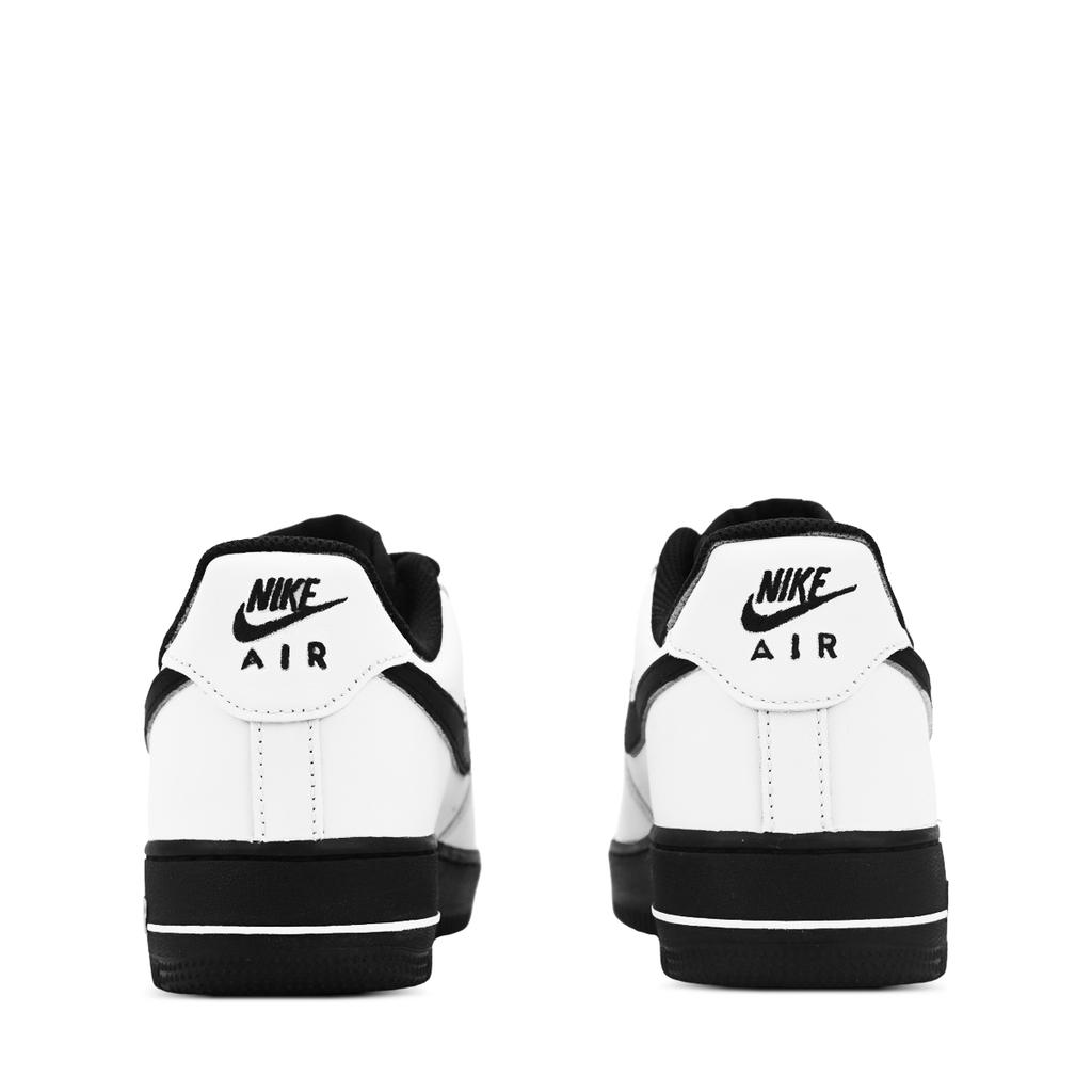 Nike Air Force 1 07 Leather Abrasion Resistant Low top Skateboard Shoes Unisex Black White CW2288-001(Team120-)