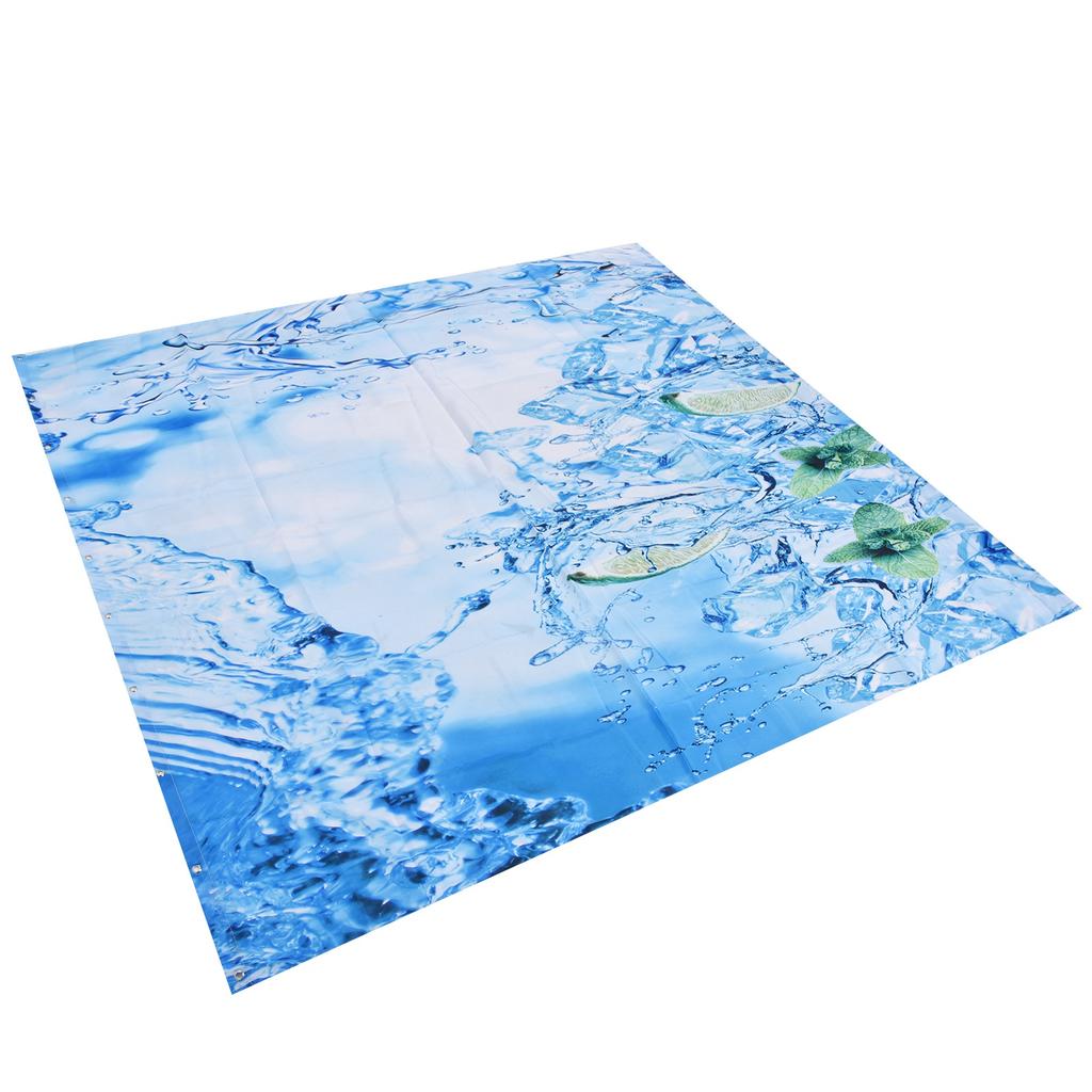 Bathroom Curtain with Hook Waterproof Elastic Hanging Shower Curtain for Home Bathtub
