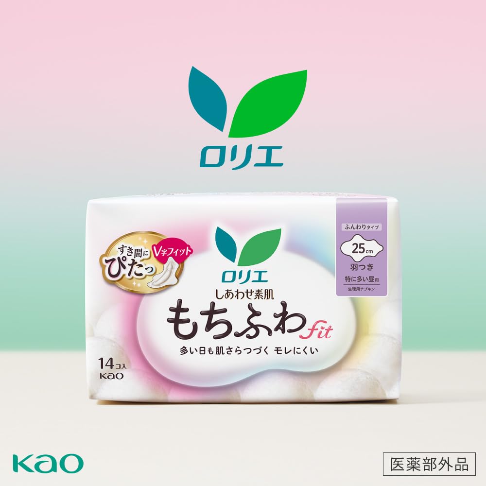 Laurier Happy Skin Soft Fluffy Fit Extra Daytime Use 30cm with Wings 9pcs x 3 packs Bonus Item & (27pcs) +