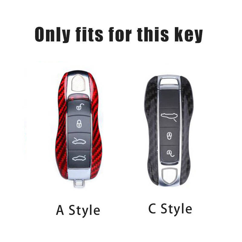 Zinc Alloy Leather Car Key Case Cover Chain For Porsche Panamera keycase 718 Cayenne Macan Maca 911 Panaycan Cayenne 971 911 9YA