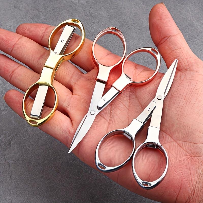 Retractable Durable and Portable Travel Outdoor Daily Needs Versatile Stainless Steel Folding Scissors