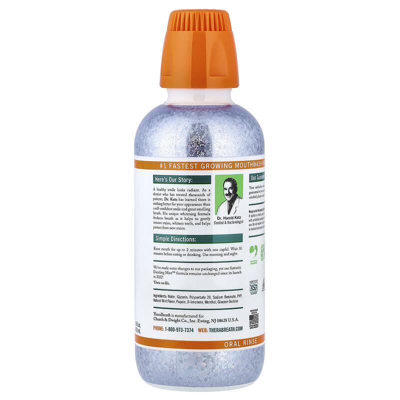 Whitening Fresh Breath Oral Rinse, Dazzling Mint, 16 fl oz (473 ml)