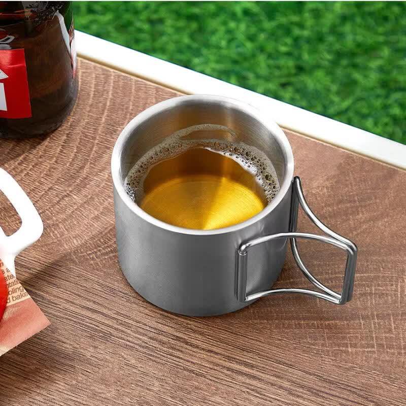 Shangqi Stainless Steel Camping Mug with Lid