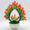 Artificial Bonsai Realistic Fresh-keeping Plastic Elegant Fake Wedding Lily Flower with Pot