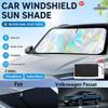 For Volkswagen Passat Foldable Front Windshield Sun Shade UV Reflective Sun Protection Cover Car Interior Accessories