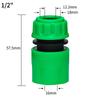 Garden Hose Y Connector 1/2" 3/4" Female Thread 2-Way Tap Adapter Quick Joint Kit With On/Off Valve Water Splitter Accessories