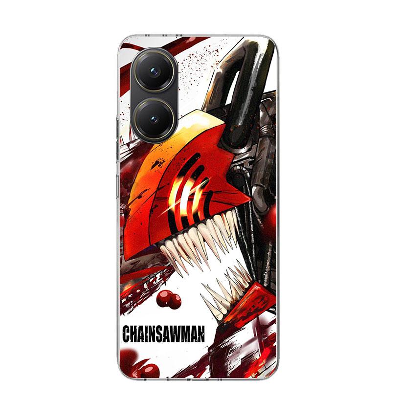 C-Chainsaw Mans Denji Phone Case For Xiaomi Poco X7 X6 X5 Pro F7 Ultra Redmi 15C 15 13 13C 12 12C 10 10A 10C 9 9A 9C 9T Cover Po