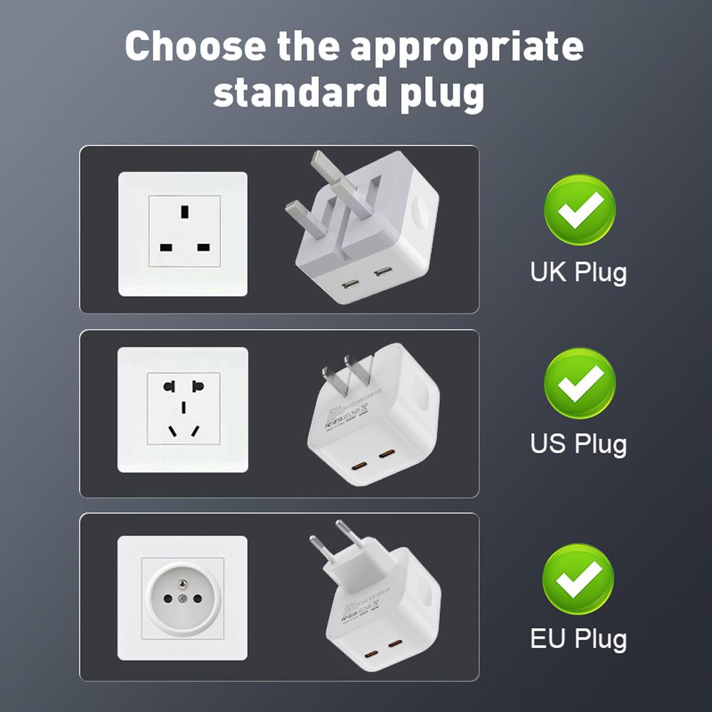 Încărcător Rapid 35W cu Port Dual USB C Încărcător Rapid de Perete Tip C Pliabil Bloc UK US EU Pentru iPhone 14 Pro Max 12 13 iPad Adaptor de Alimentare