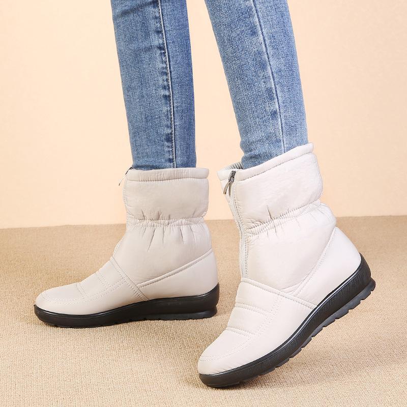 Colorful Fashion Winter Shoes Women Snow Boots Flat Non slip Waterproof Women Ankle Boots Warm