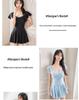 2025 Stylish Slimming One-Piece Skirted Swimsuit for Women - Tummy Control & Chest Support, Ideal for Vacations.