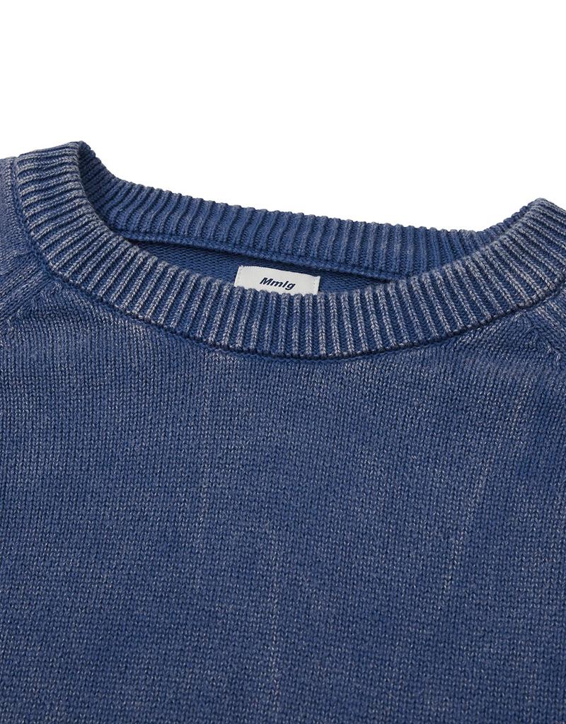 MMLG [Mmlg] Overdyed Essential Knit (Navy)
