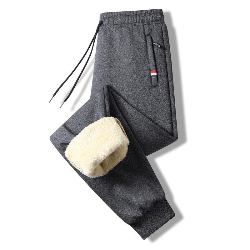 

Кашемировые брюки-свитер из шерсти ягненка, осенне-зимние, мужские, больших размеров, утепленные кашемировые, спортивные повседневные брюки, теплые брюки. M