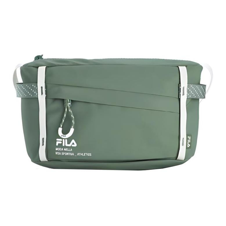New FILA Fabric Shoulder Bag, Crossbody Bag Extra Small Unisex Green/Yellow/Pink A13U421131F