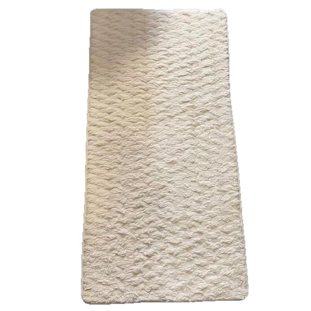Machine Washable Non-Slip Coral Fleece Rug for Bedside & Bathroom