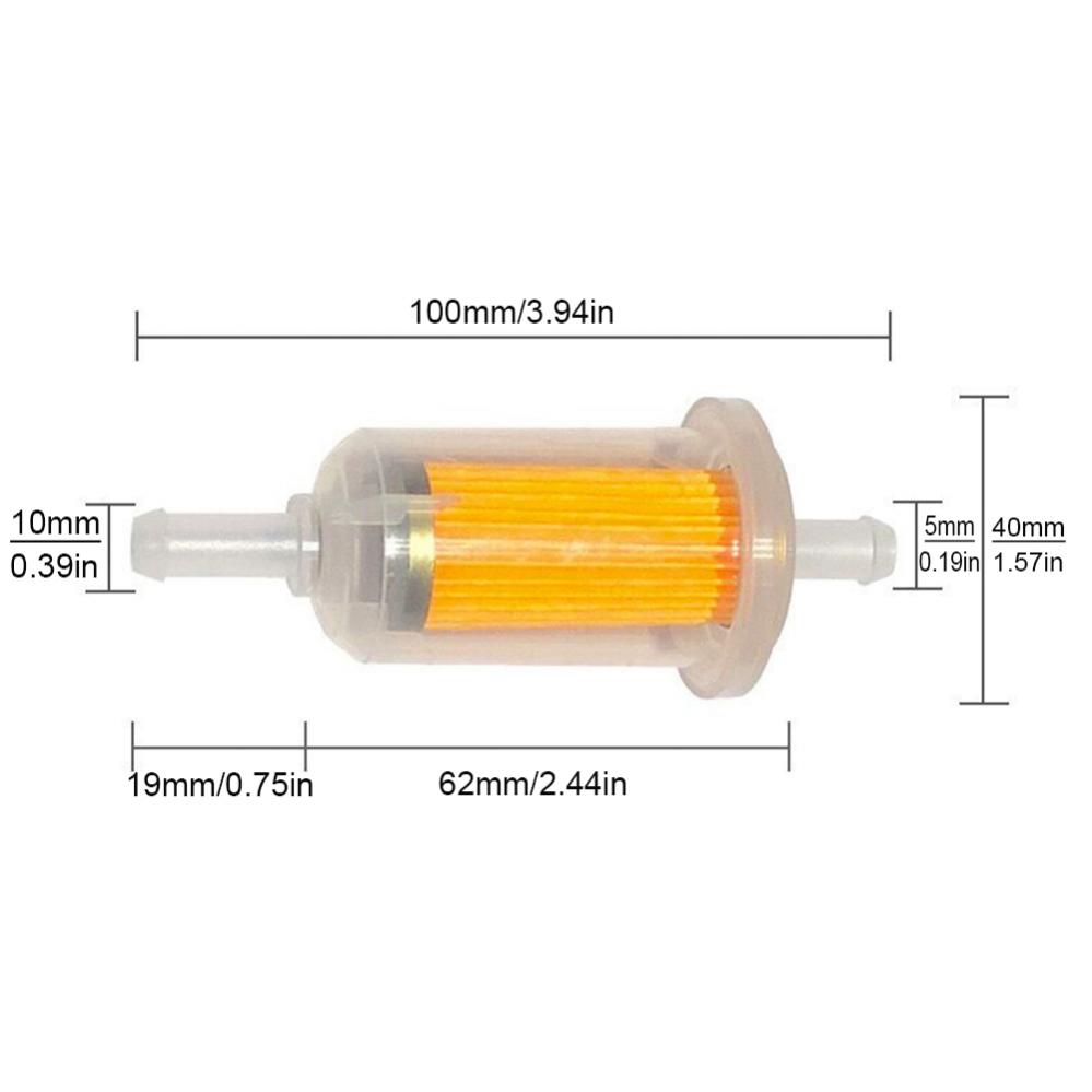8mm Motorcycle Oil Filter Inline Gas Fuel Filter Motorbikes Scooter Fuel Filters Tools for Street Dirt Bike Motorbike ATVGood product